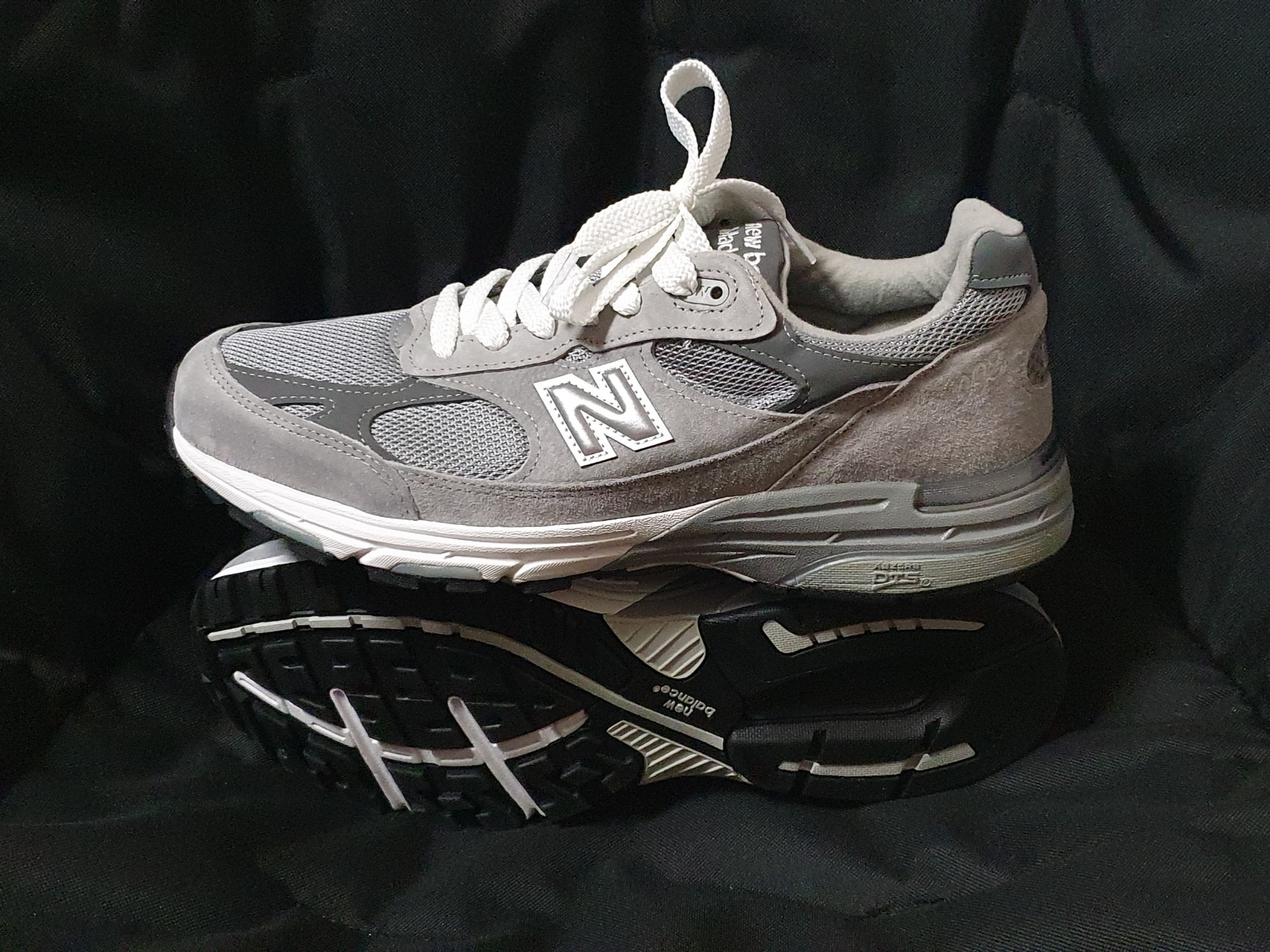 New Balance 993 Made in USA Grey - D Standard 착용 스타일 - 3