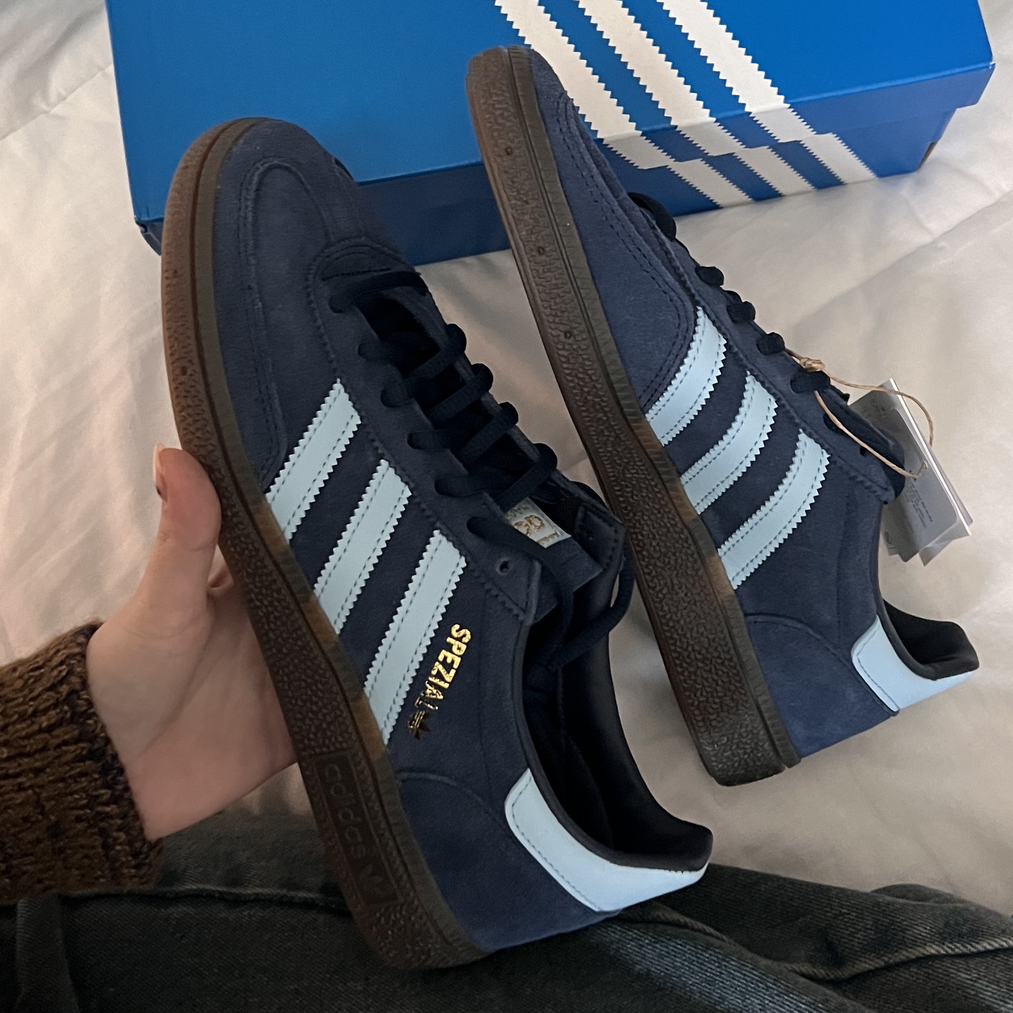 Adidas Spezial Handball Collegiate Navy 착용 스타일