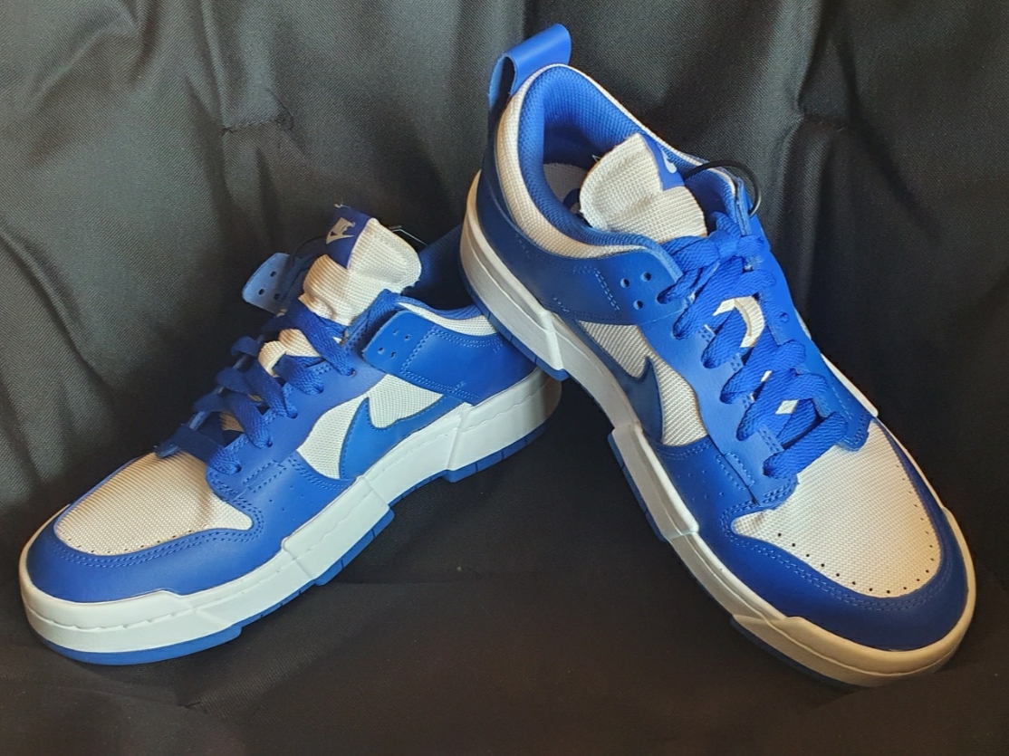 (W) Nike Dunk Low Disrupt Game Royal 착용 스타일 - 1