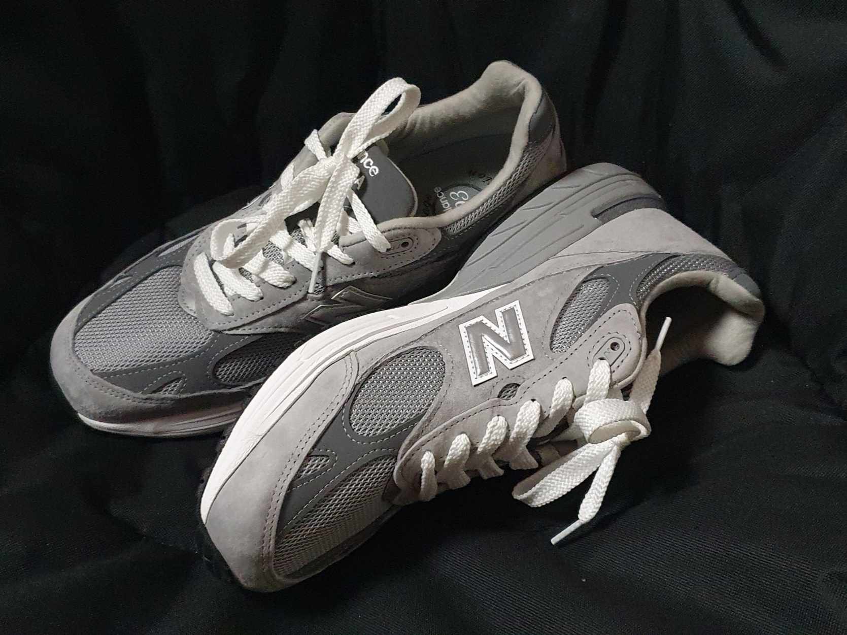 New Balance 993 Made in USA Grey - D Standard 착용 스타일 - 2