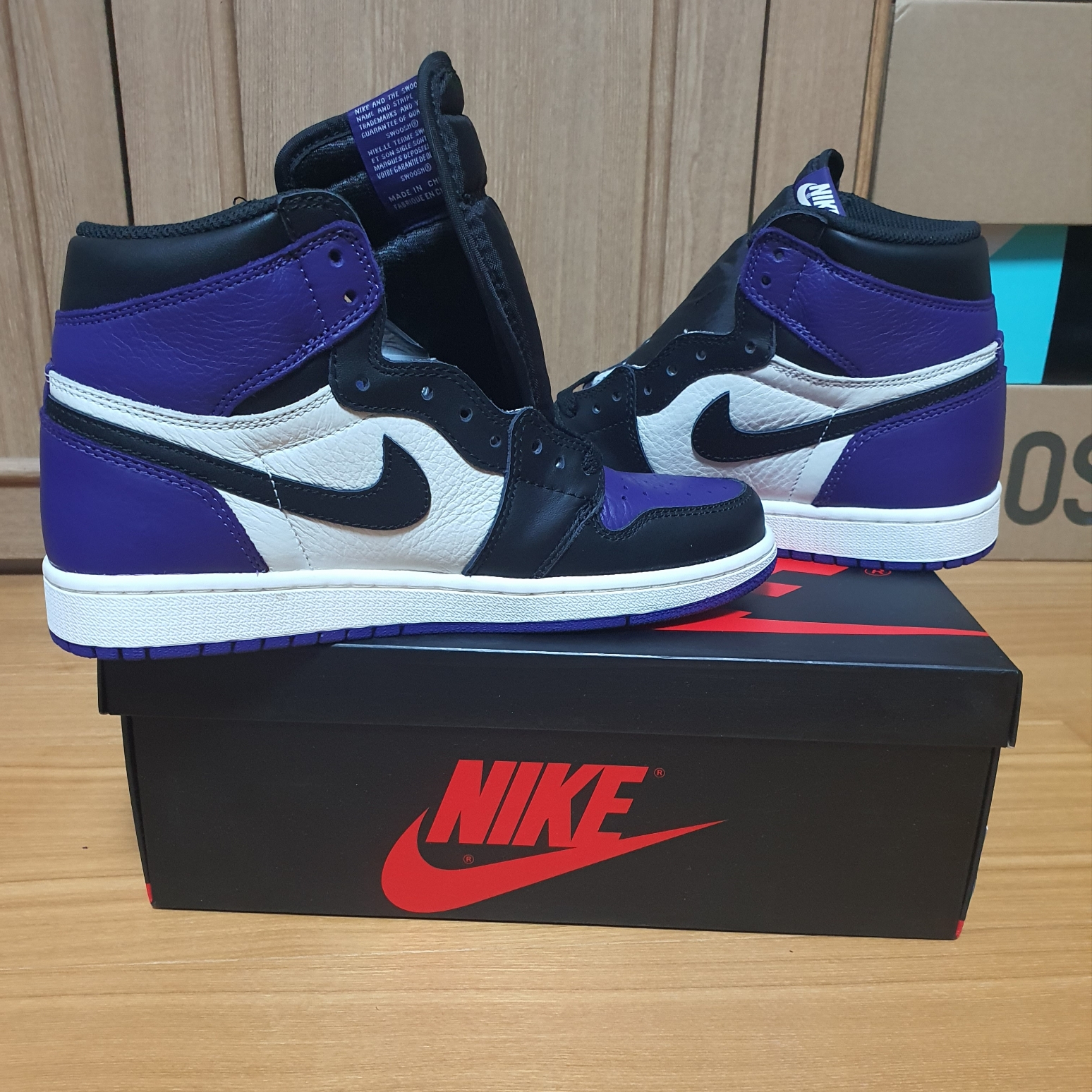 Jordan 1 Retro High Court Purple 착용 스타일 - 7