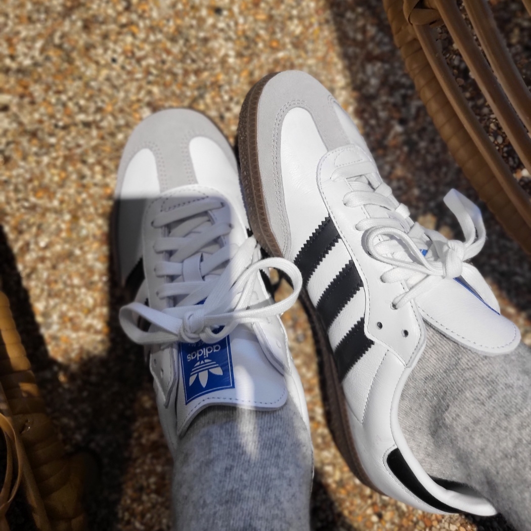 Adidas Samba OG Cloud White 착용 스타일