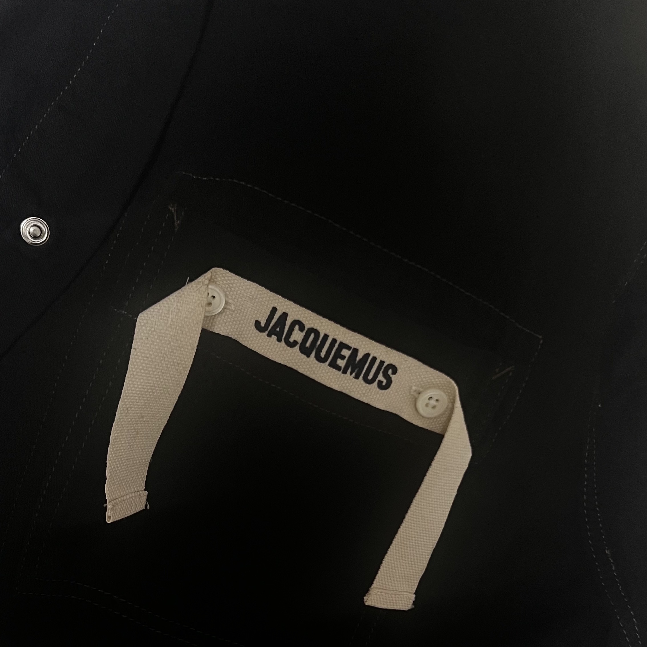 Jacquemus La Chemise De Nimes Denim Shirt Black Brown 착용 스타일
