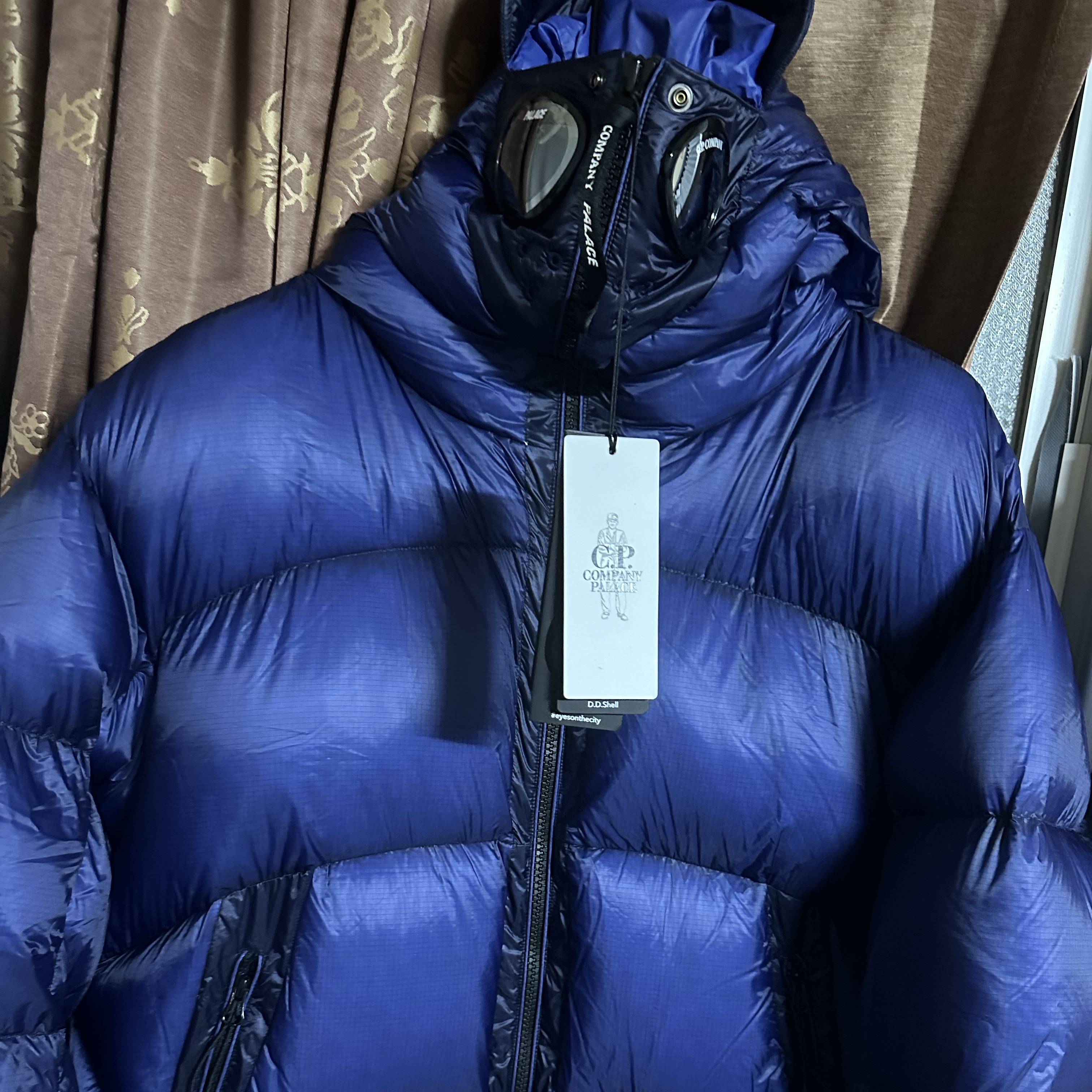 Palace x C.P. Company DD Shell Ripstop Explorer Jacket Mazarine Blue - 23FW 착용 스타일