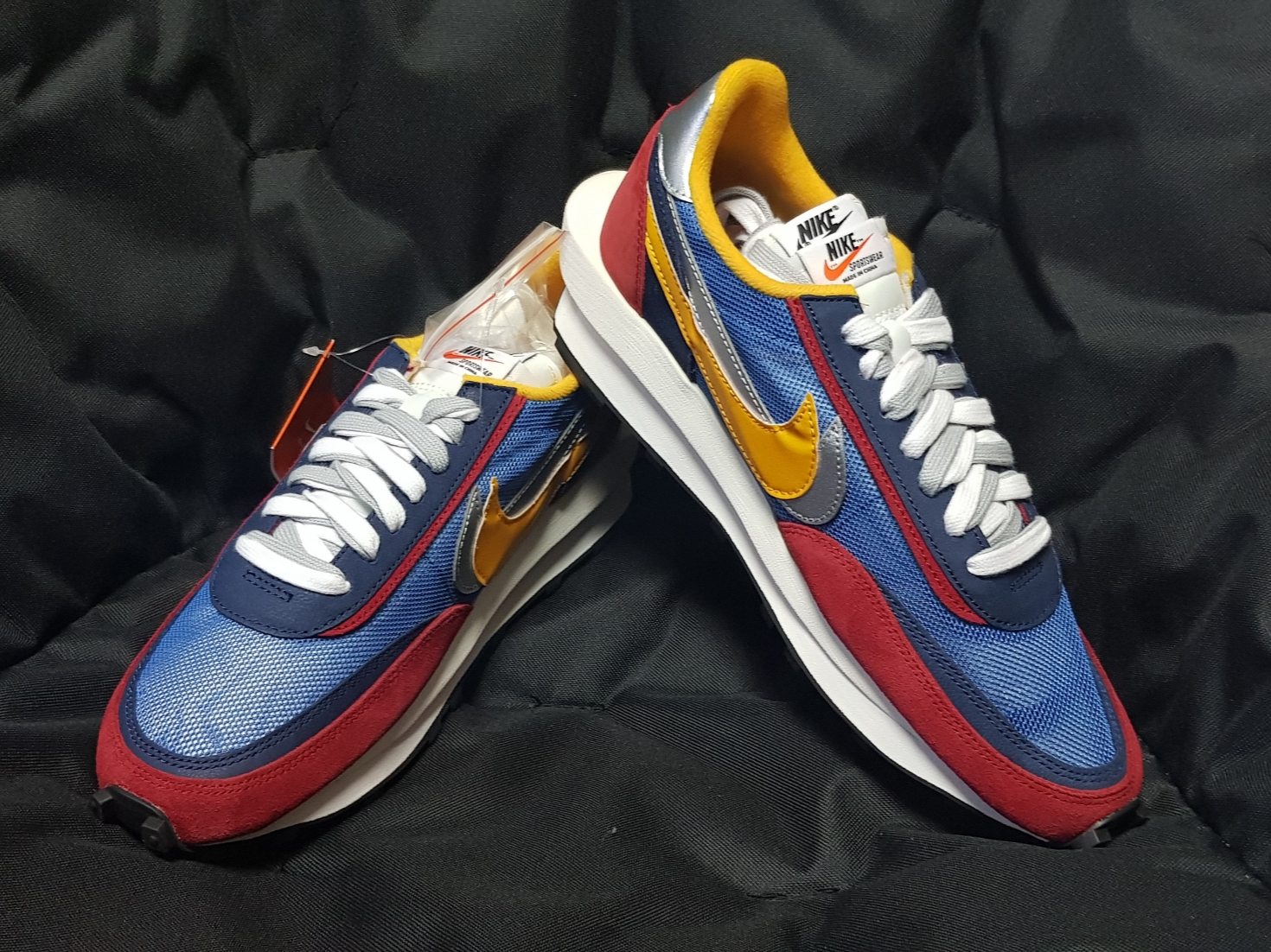 Nike x Sacai LDWaffle Blue Multi 착용 스타일