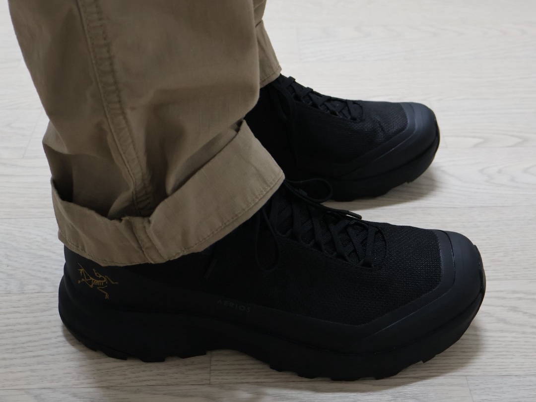 Arc'teryx Aerios FL 2 GTX Black 착용 스타일 - 2