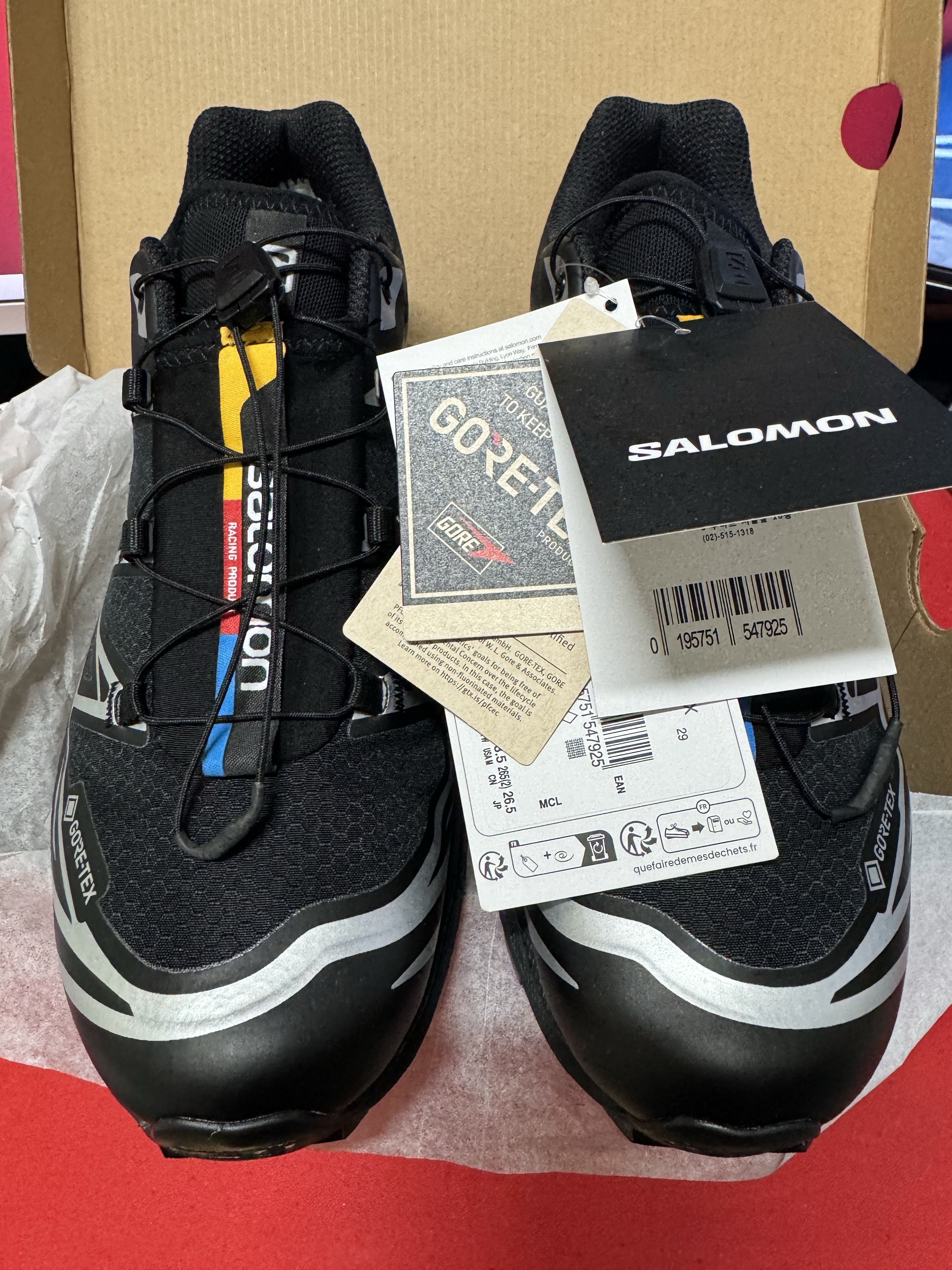 Salomon XT-6 GTX Black Silver 착용 스타일