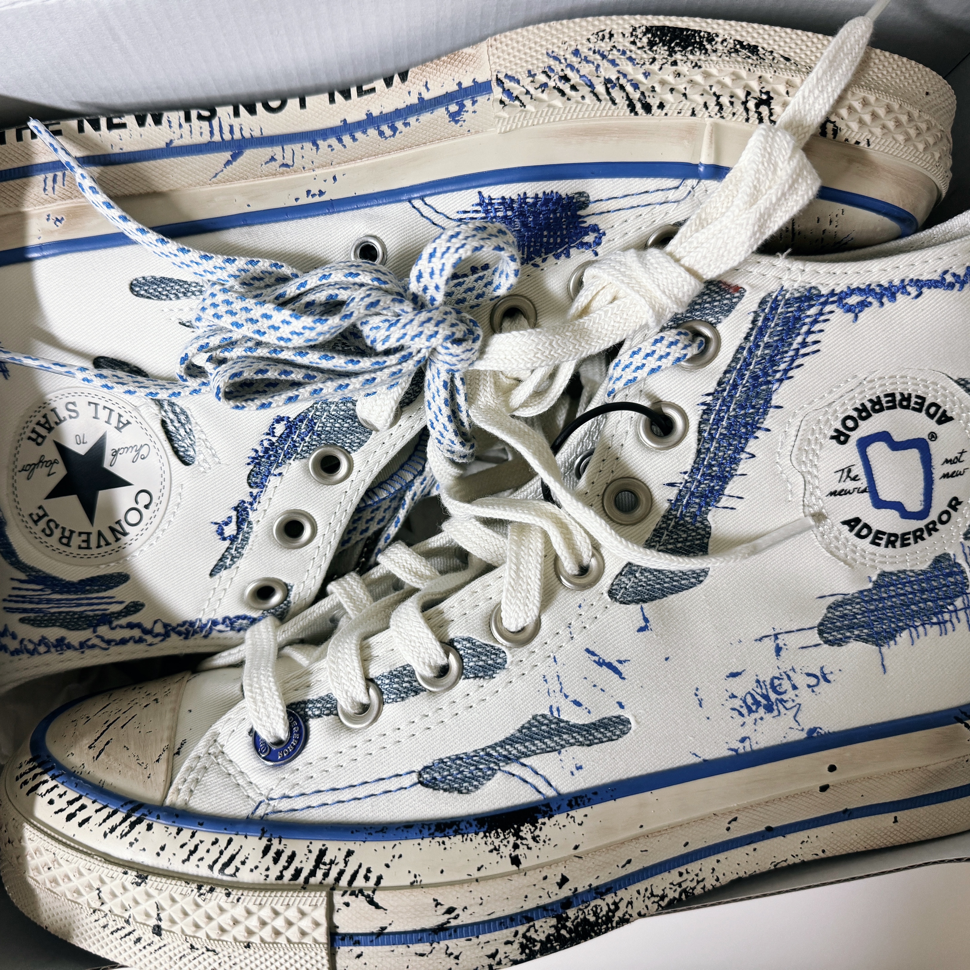 Converse x Ader Error Chuck 70 High White 착용 스타일