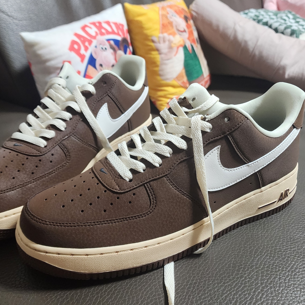 Nike Air Force 1 '07 Cacao Wow Coconut Milk 착용 스타일