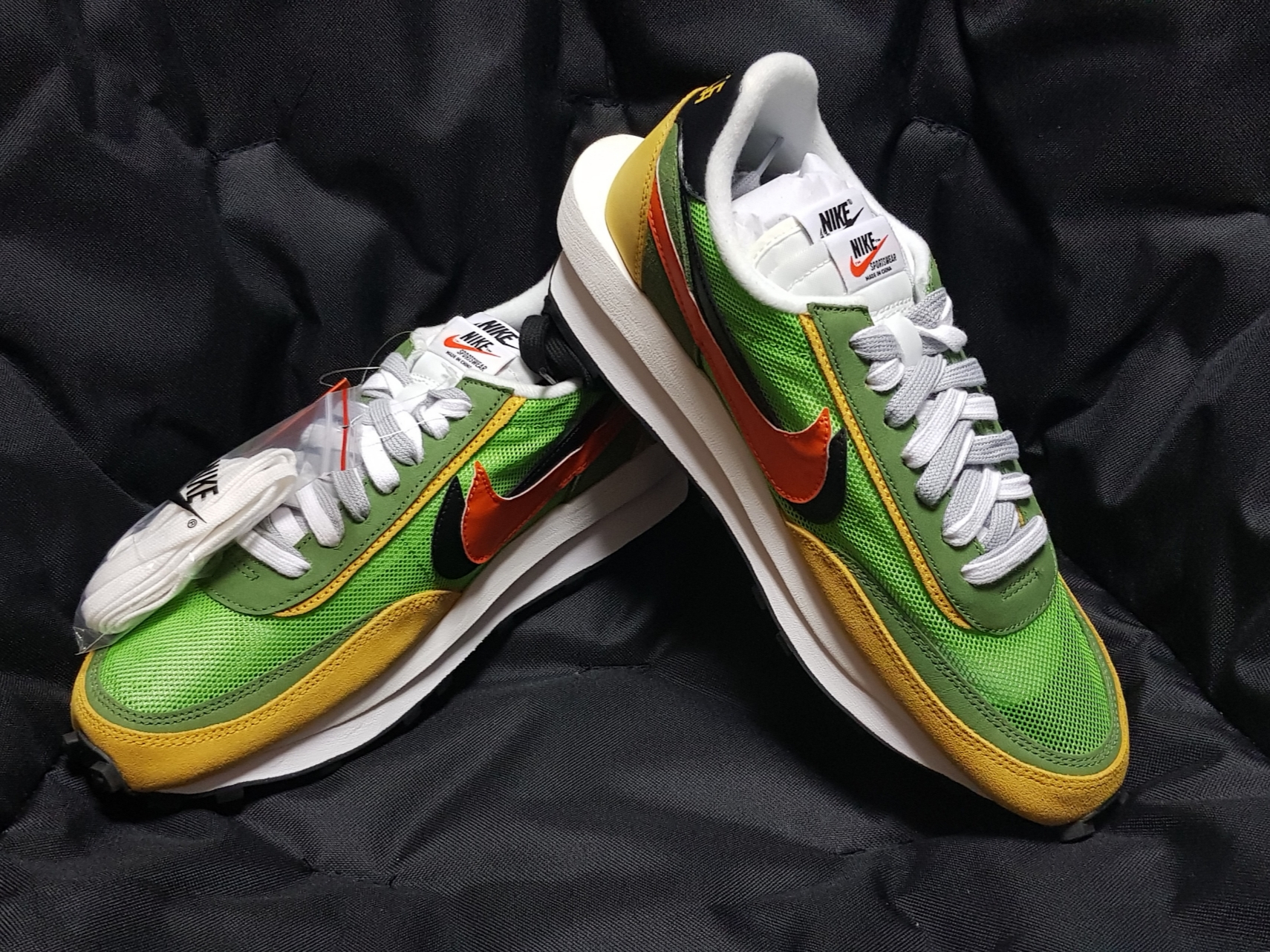 Nike x Sacai LDWaffle Green Multi 착용 스타일