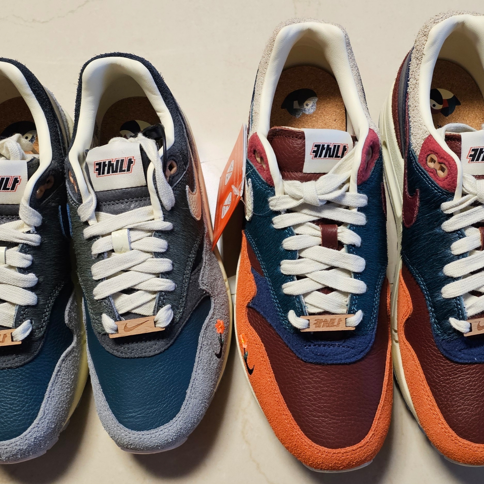 Nike x Kasina Air Max 1 SP Won-Ang Particle Grey, Nike x Kasina Air Max 1 SP Won-Ang Orange 착용 스타일 - 8