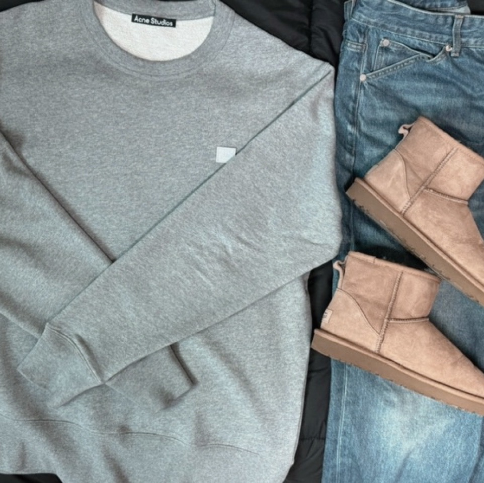 (W) UGG Classic Mini II Boots Chestnut 착용 스타일 - 3