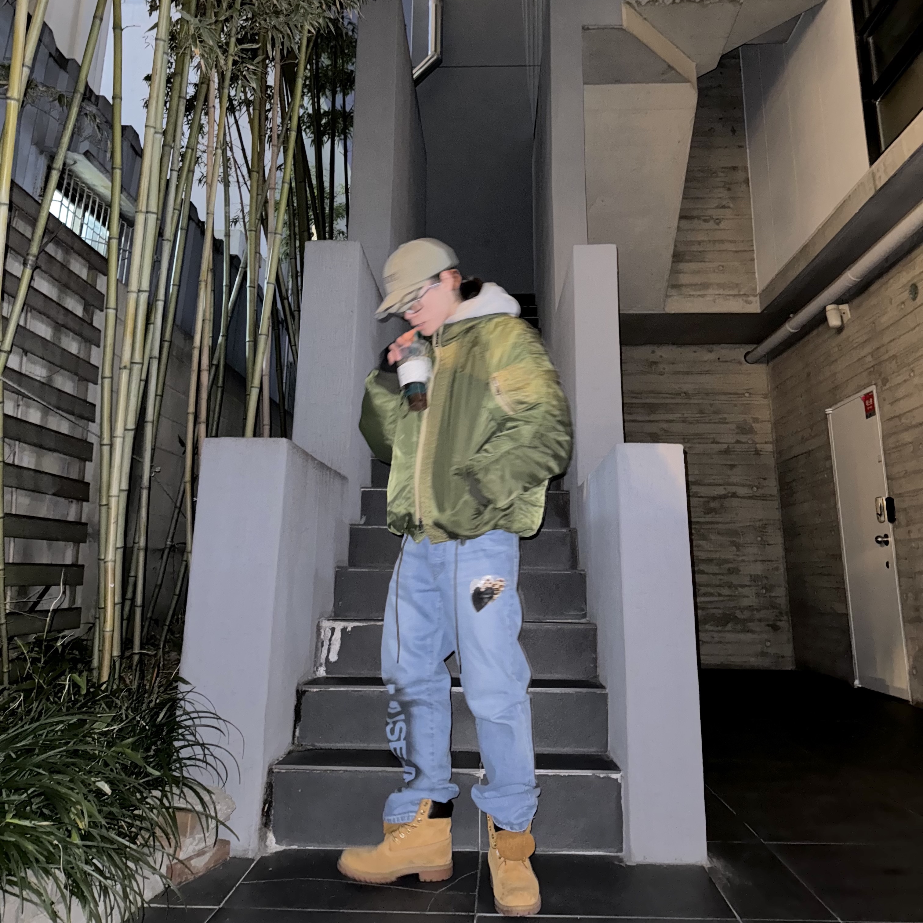 Timberland Premium 6 inch Waterproof Boot Wheat Nubuck - Wide 착용 스타일 - 2
