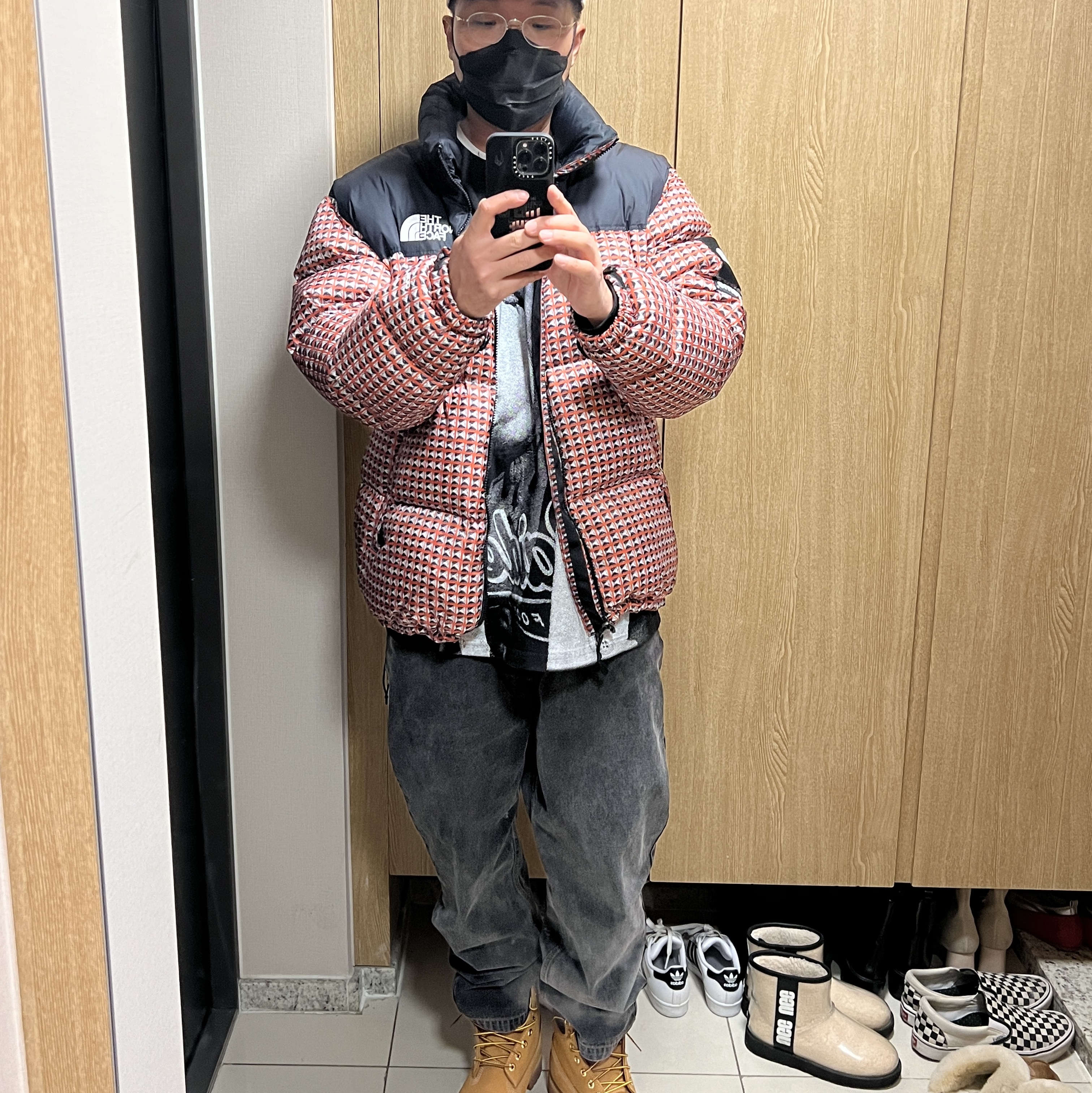 Supreme x The North Face Studded Nuptse Jacket Red - 21SS, Timberland Premium 6 inch Waterproof Boot Wheat Nubuck - Wide 착용 스타일
