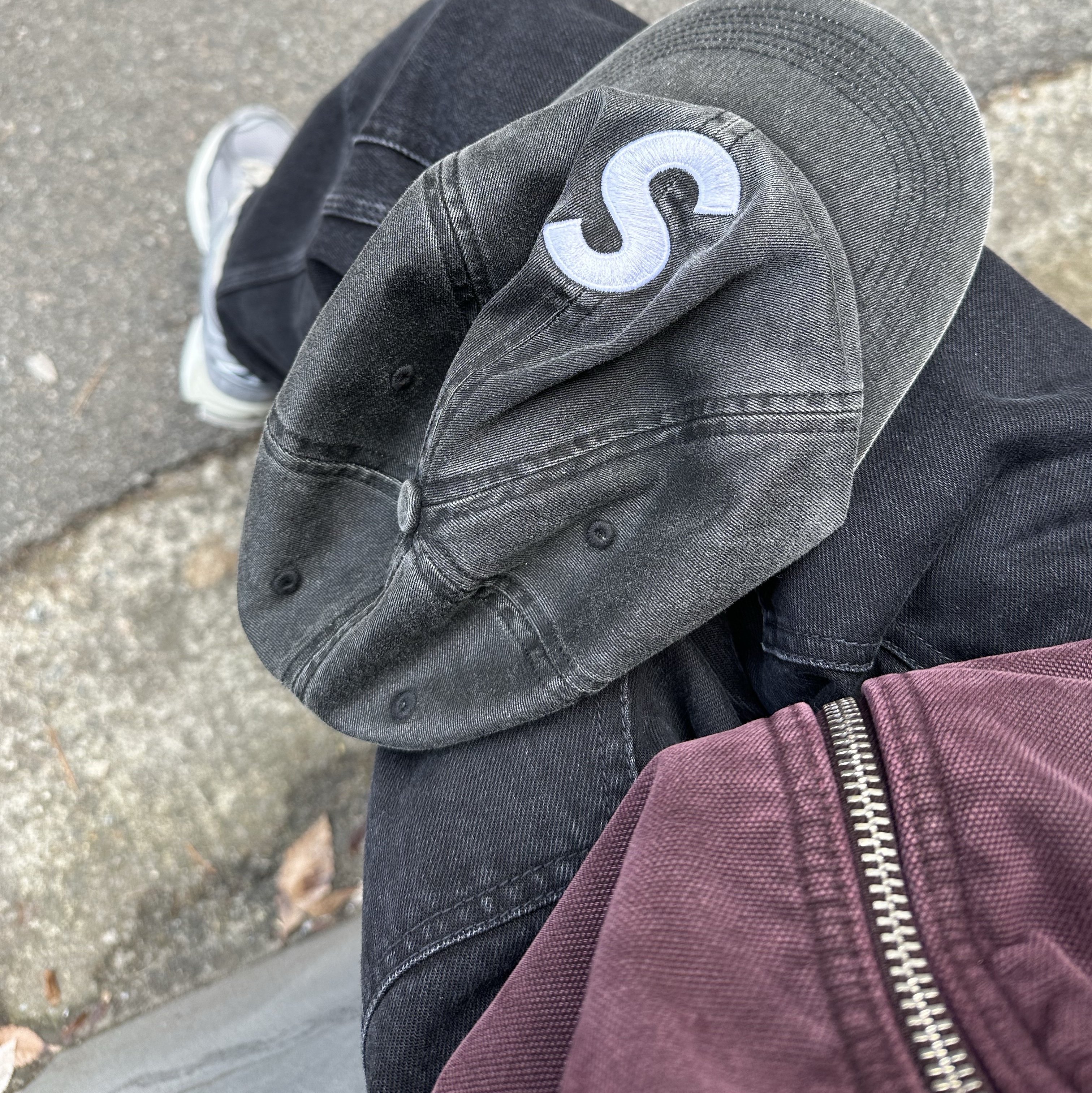 Stussy Canvas Insulated Work Jacket Purple, Supreme Pigment Print S Logo 6-Panel Black - 22FW 착용 스타일