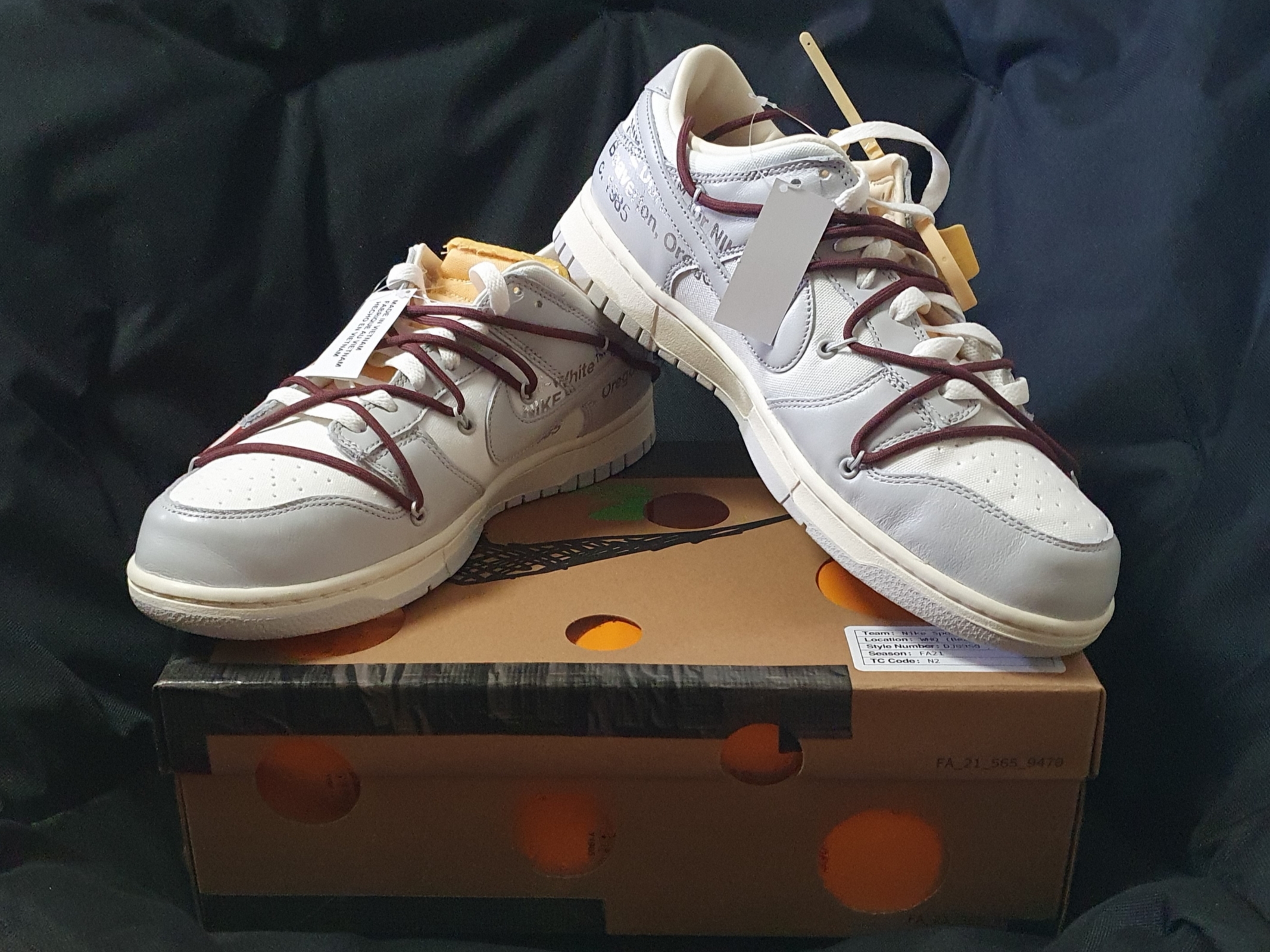 Nike x Off-White Dunk Low The 50 - Lot 46 착용 스타일 - 2