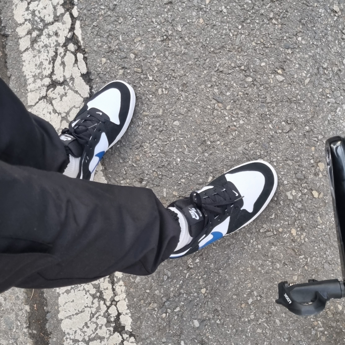 Nike SB Alleyoop White Team Royal 착용 스타일 - 2