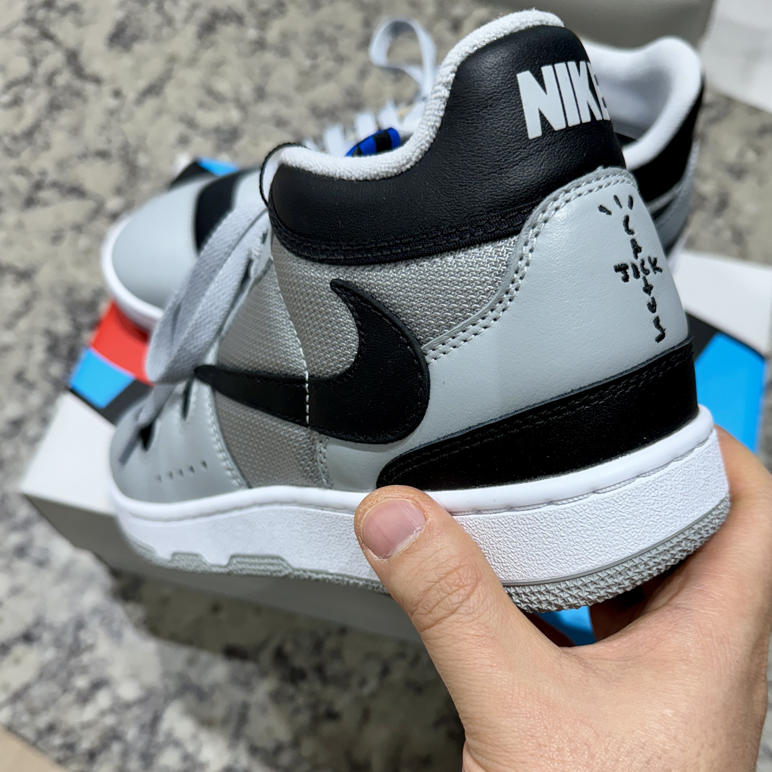 Nike x Travis Scott Mac Attack SP Light Smoke Grey 착용 스타일