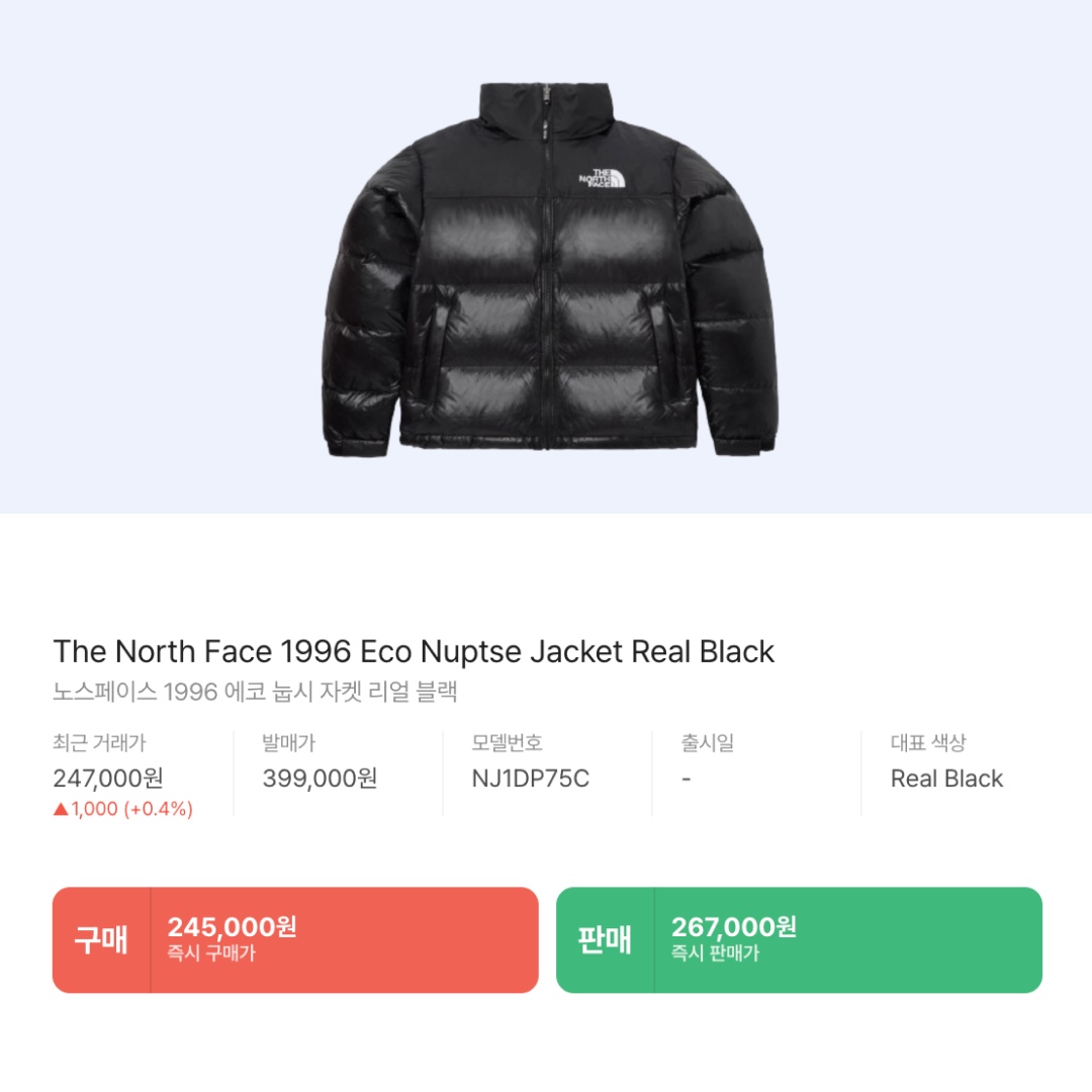 The North Face 1996 Eco Nuptse Jacket Real Black 착용 스타일 - 2