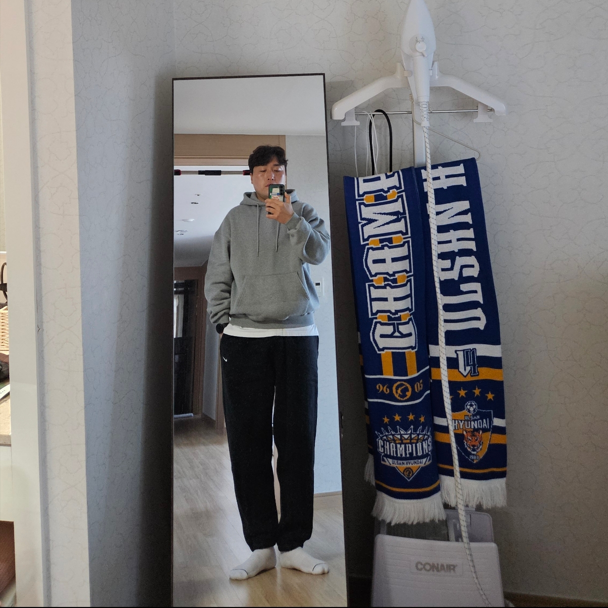 Nike NRG Solo Swoosh Fleece Pants Black - US/EU 착용 스타일