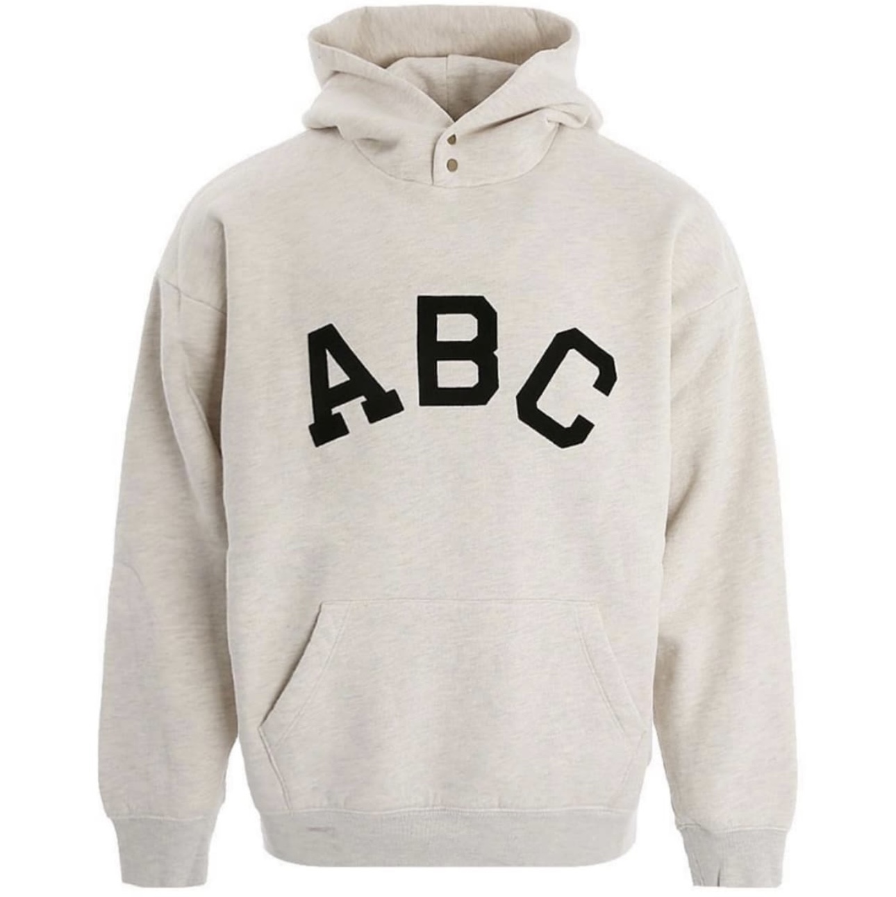 Fear of God ABC Hoodie Cream Heather 착용 스타일 - 4