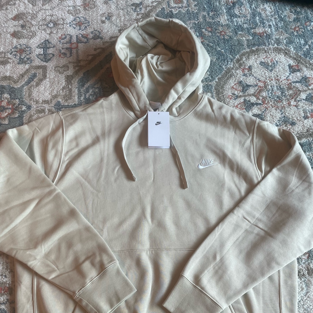 Nike NSW Club Fleece Pullover Hoodie Rattan - Asia 착용 스타일 - 3