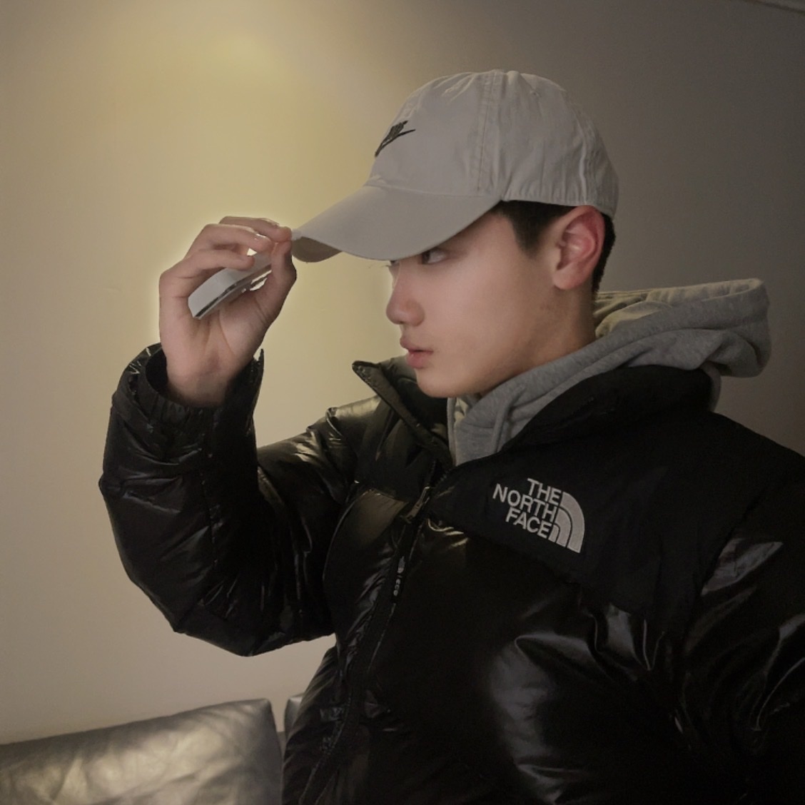 The North Face 1996 Eco Nuptse Jacket Real Black 착용 스타일 - 2