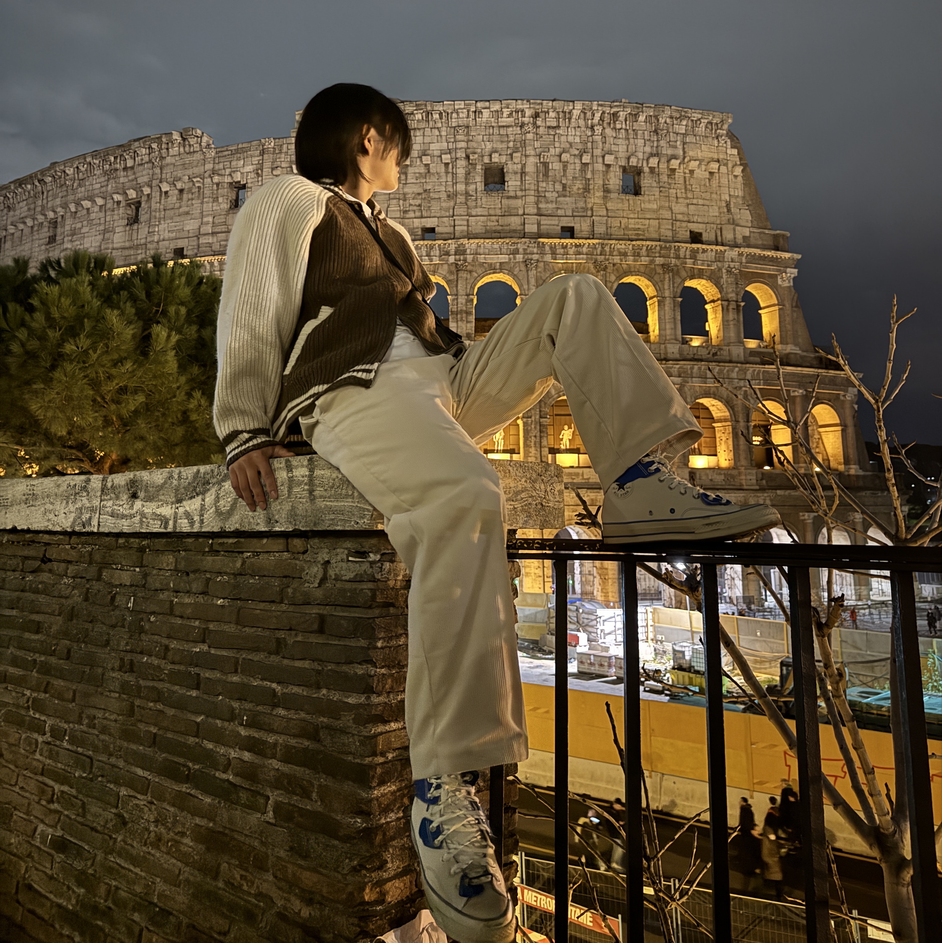 Converse x Ader Error Chuck 70 High White 착용 스타일 - 2