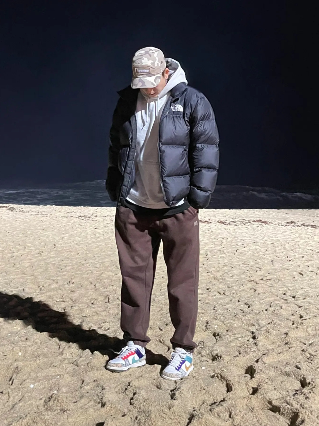 Supreme Military Camp Cap Stone Camo - 23SS, (W) Nike Dunk Low SE Patchwork 착용 스타일 - 1