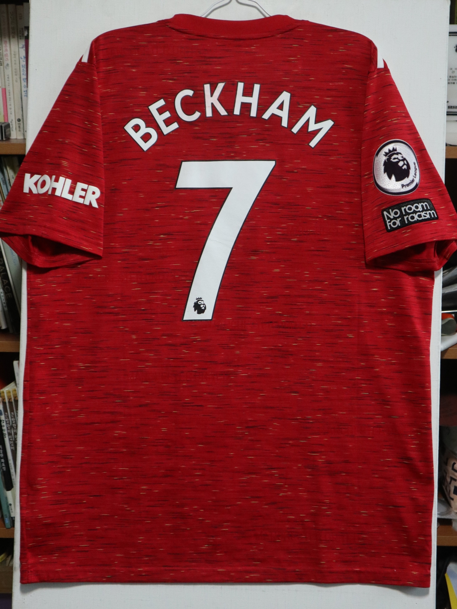 Adidas Manchester United 2020/21 Home Jersey Real Red - US Sizing (Non Marking Ver.) 착용 스타일 - 2