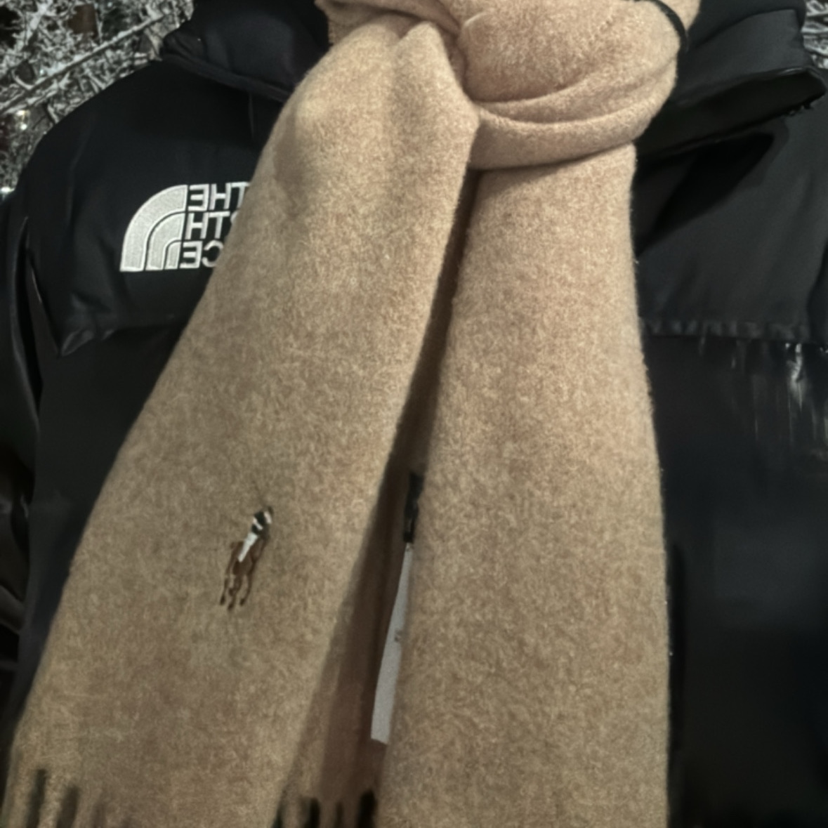 The North Face 1996 Eco Nuptse Jacket Real Black 착용 스타일