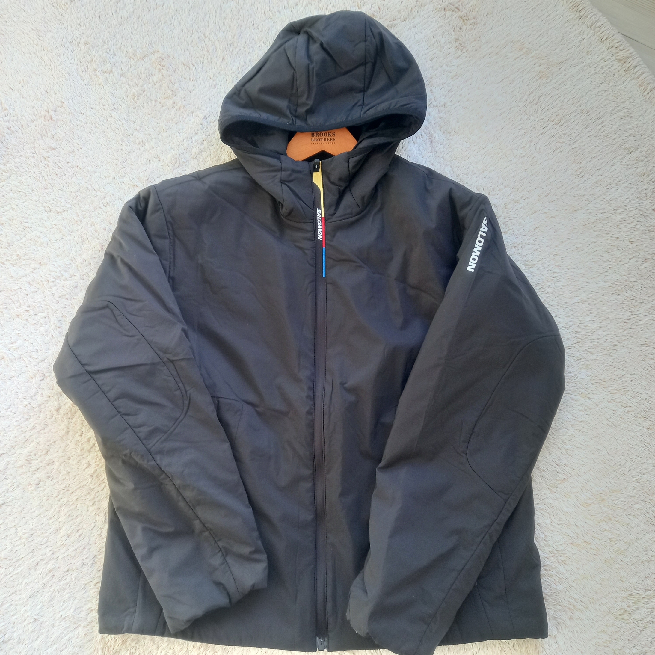 Salomon Modisay Jacket Black 착용 스타일 - 1