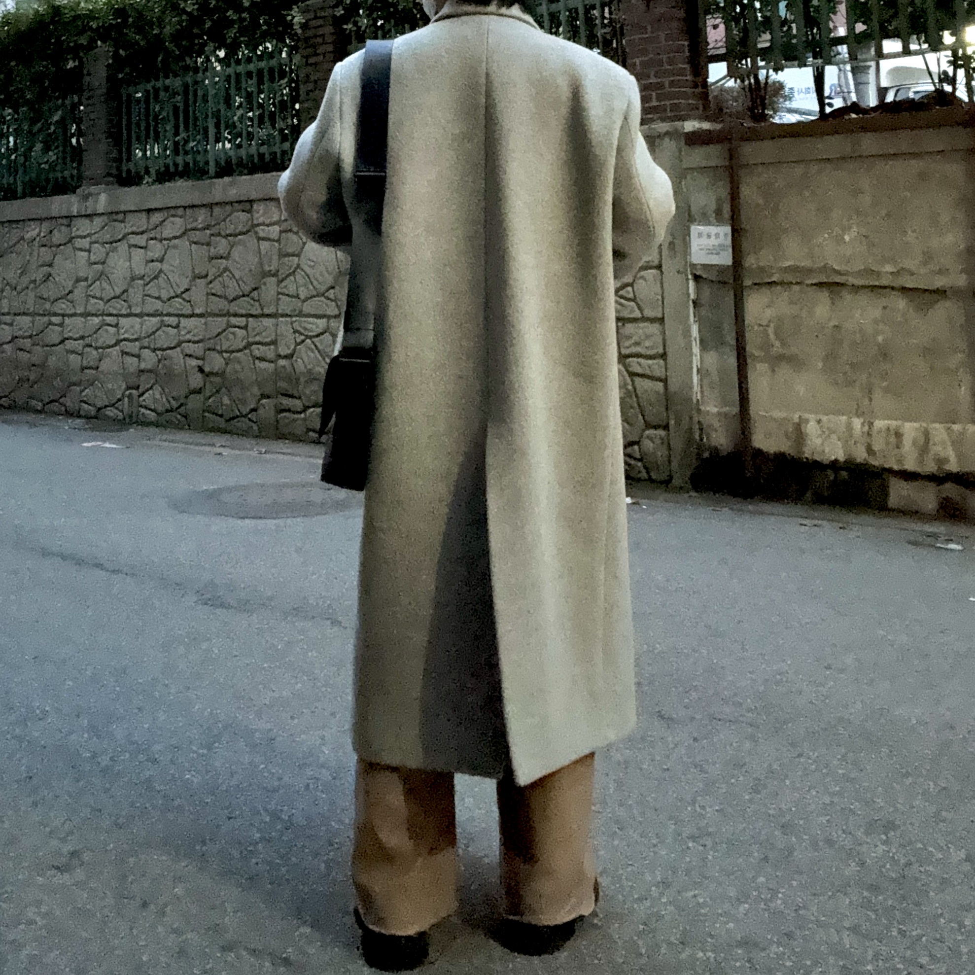 STU Mohair Cardigan Black 착용 스타일 - 3