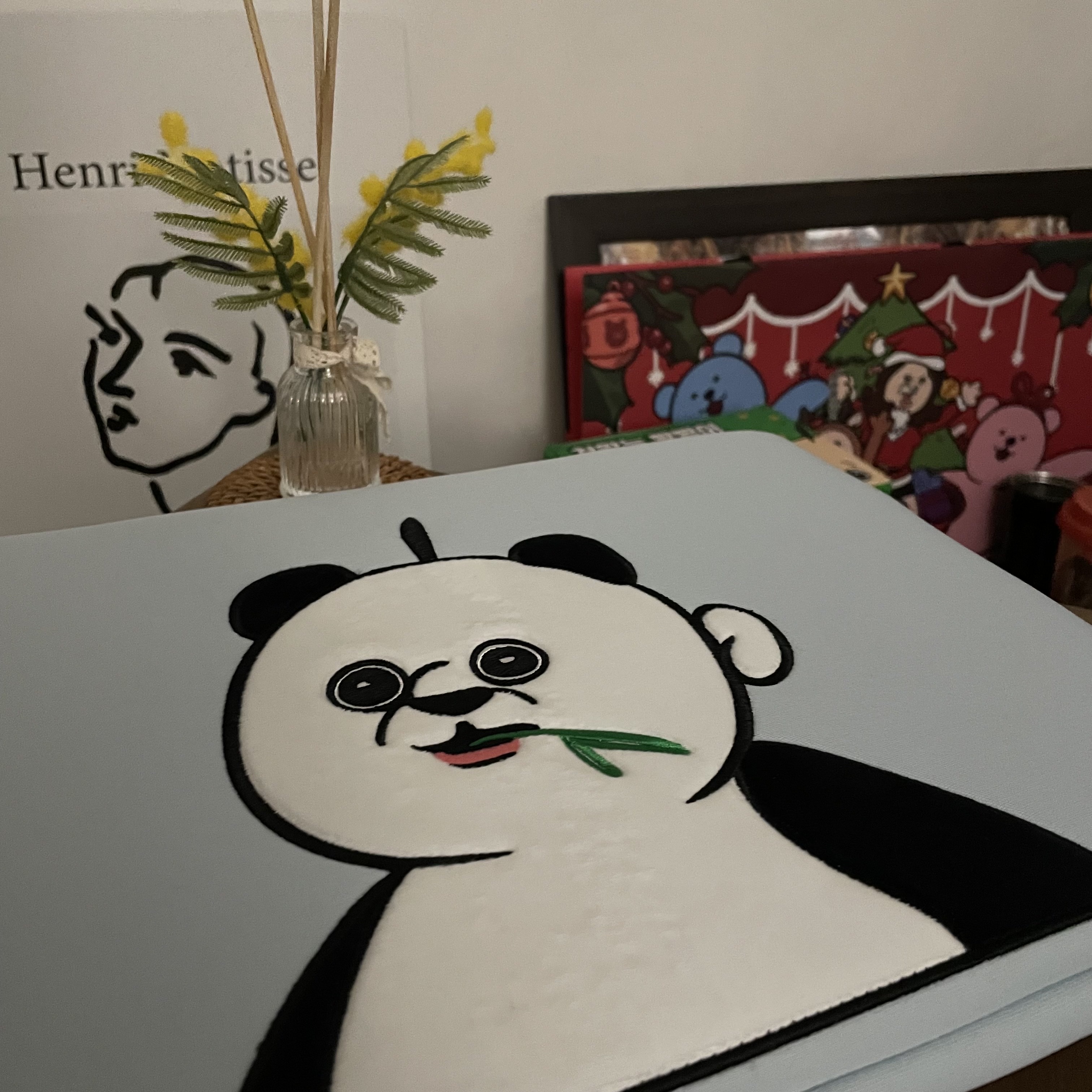 Bbangbbang Panda Laptop Pouch 착용 스타일