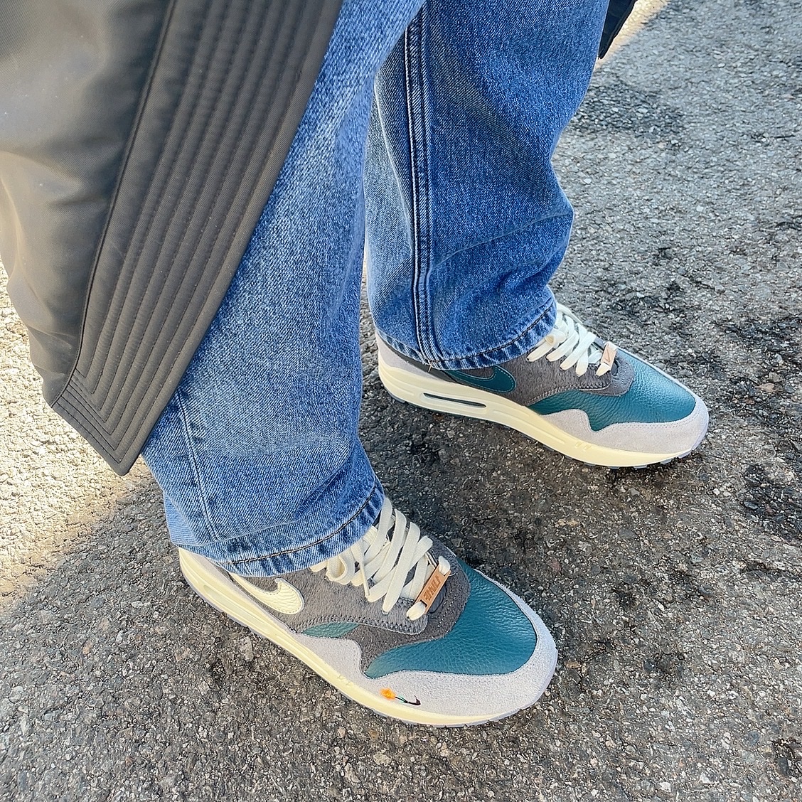 Nike x Kasina Air Max 1 SP Won-Ang Particle Grey 착용 스타일 - 2