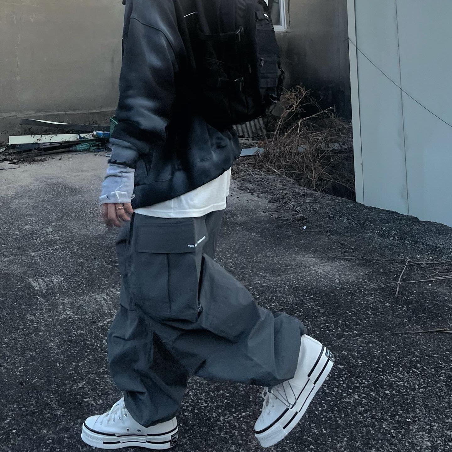 Converse Chuck 70 High Plus Egret 착용 스타일 - 4