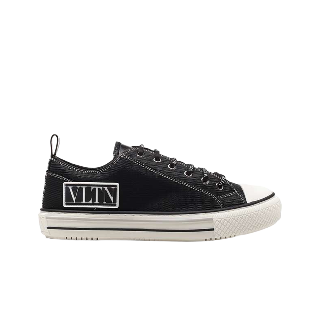 UY2S0D57MBU0NO Valentino Giggies Low-Top Fabric Sneakers Black