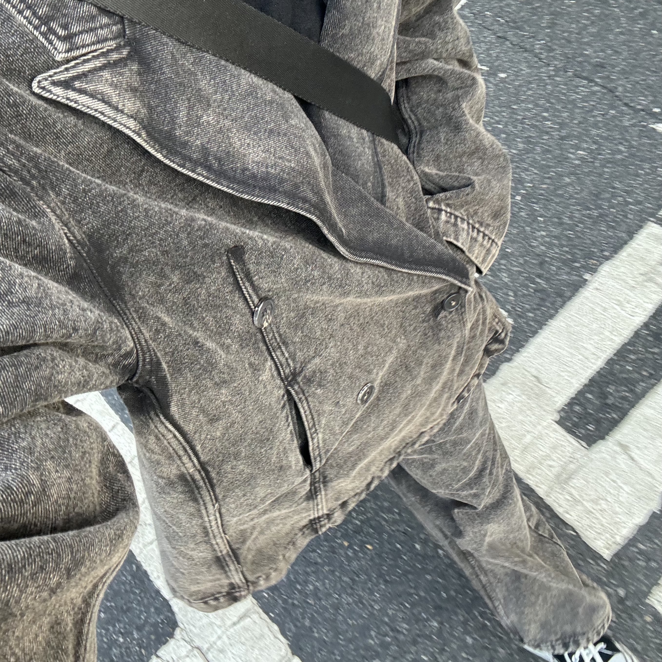 Ourpas 088 Denim Blazer, Ourpas 083 Denim Pants 착용 스타일