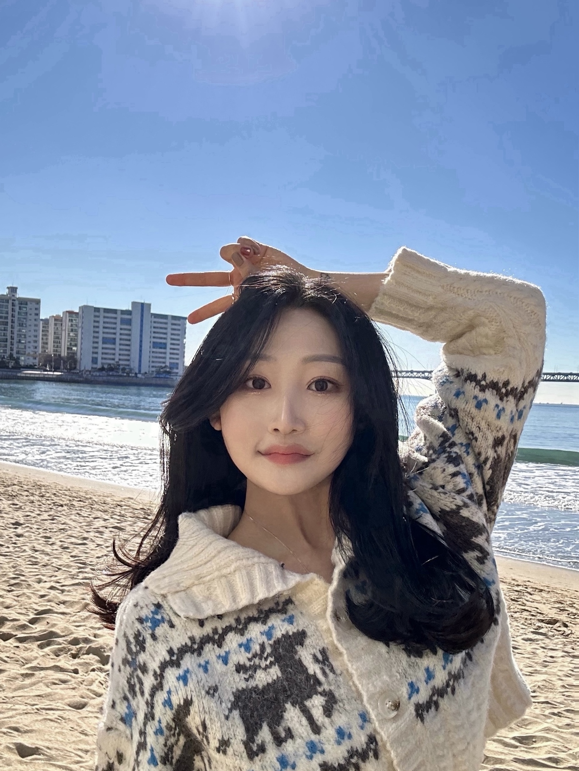 아식스 젤 소노마 15-50 프렌치 블루 착용 스타일 - 4