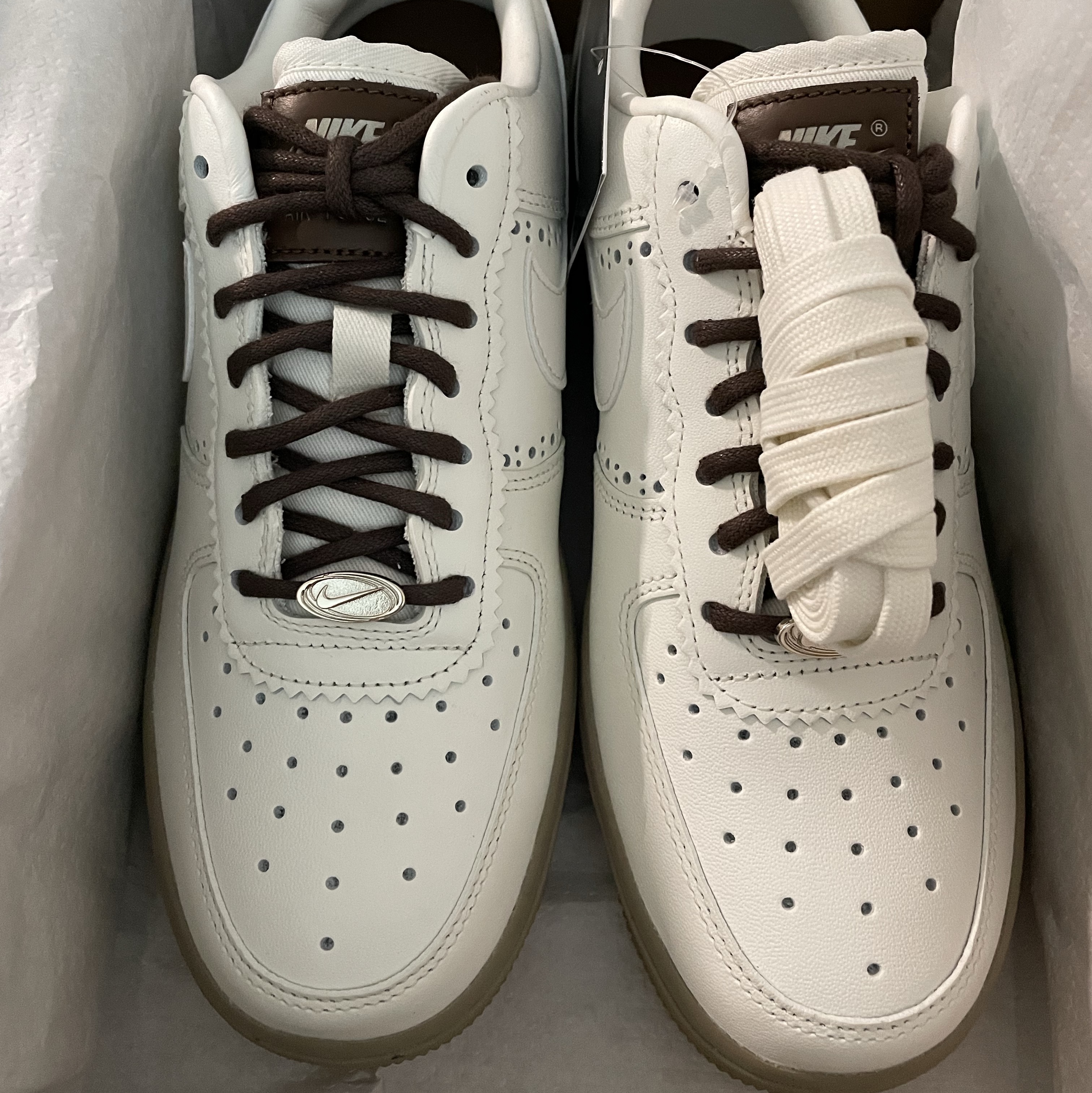 (W) Nike Air Force 1 Low '07 LX Sail Cacao Wow 착용 스타일