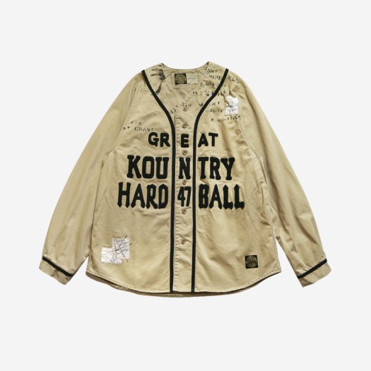 캐피탈 치노 그레이트 컨트리 데미지드 베이스볼 롱슬리브 셔츠