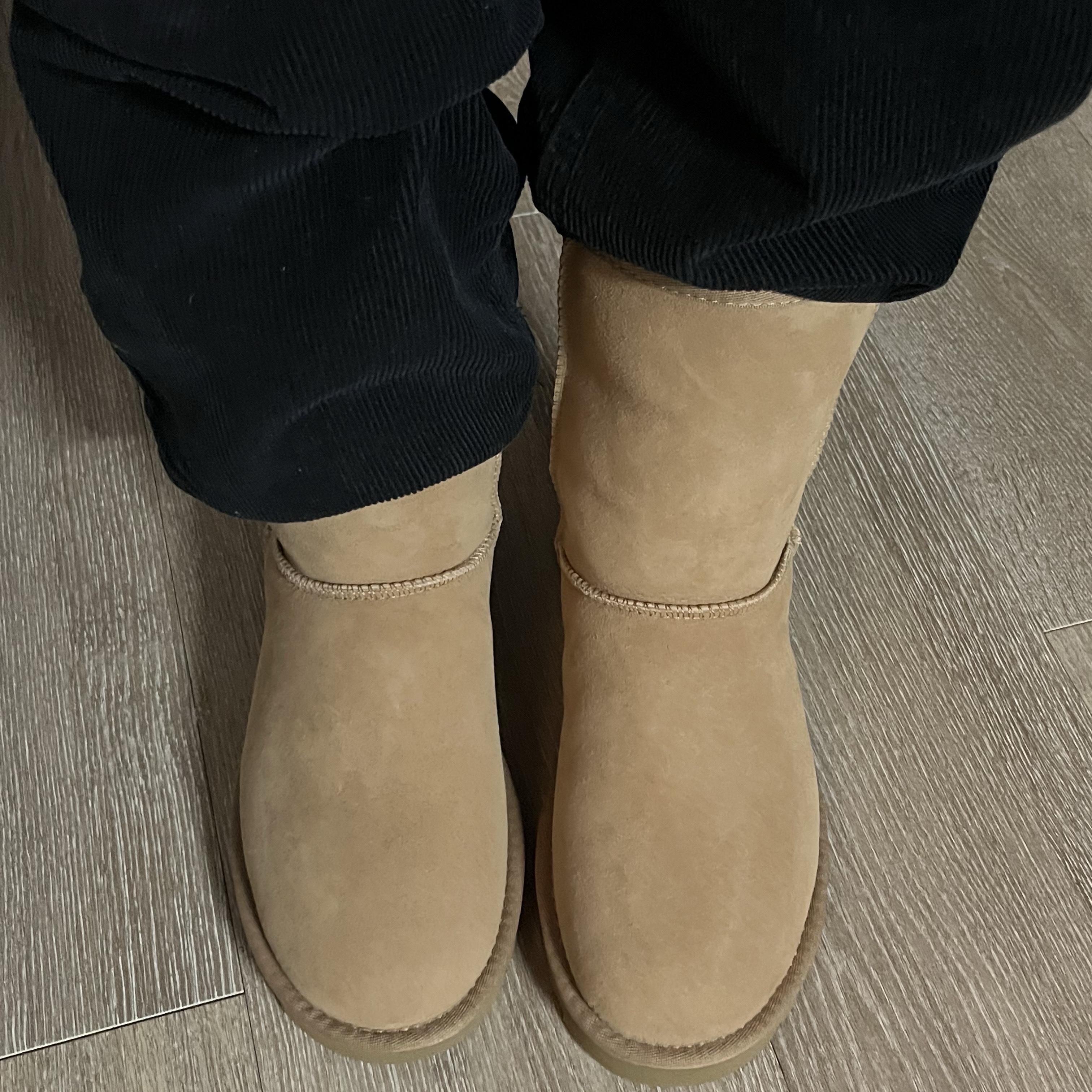 (W) UGG Classic Short II Boots Chestnut 착용 스타일