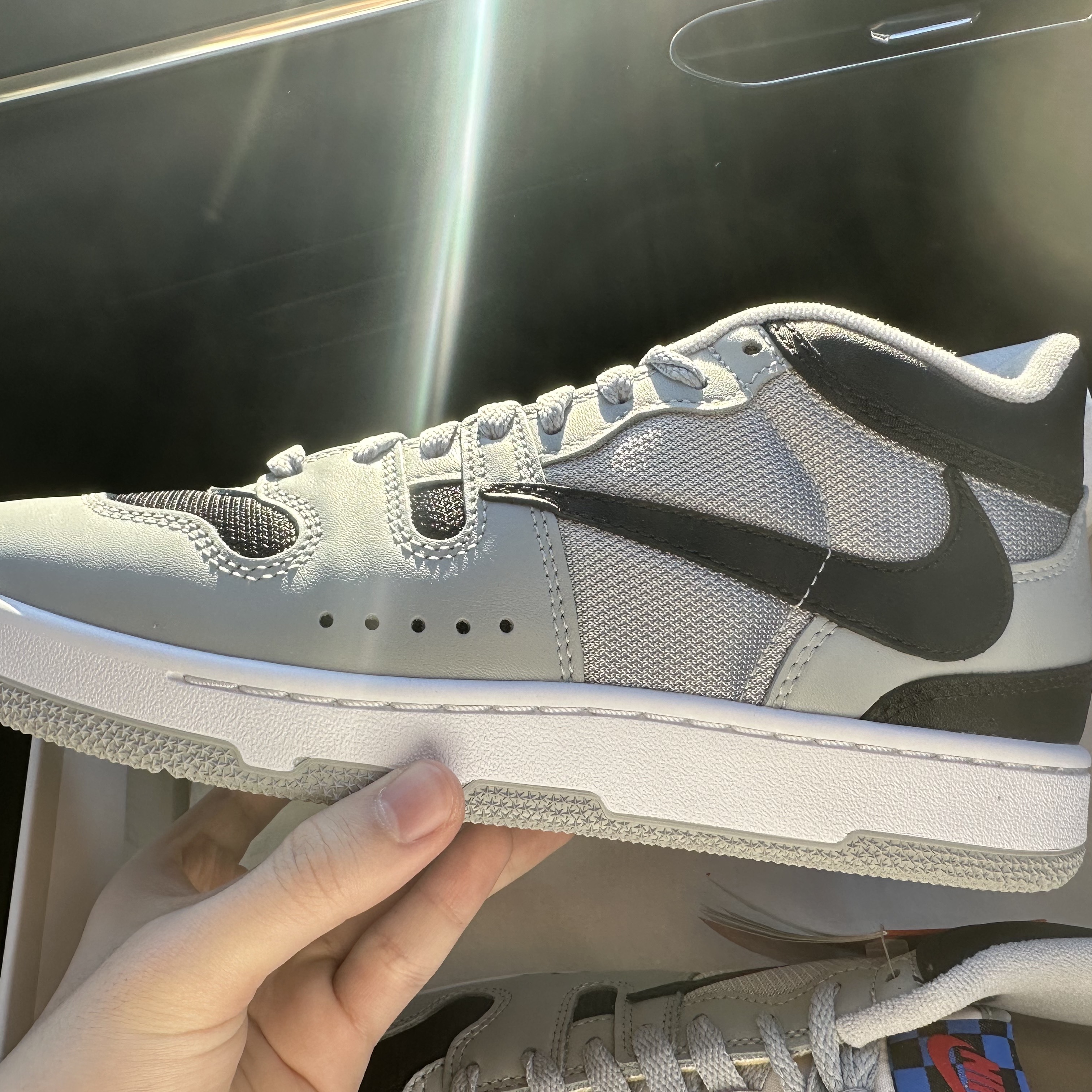 Nike x Travis Scott Mac Attack SP Light Smoke Grey 착용 스타일