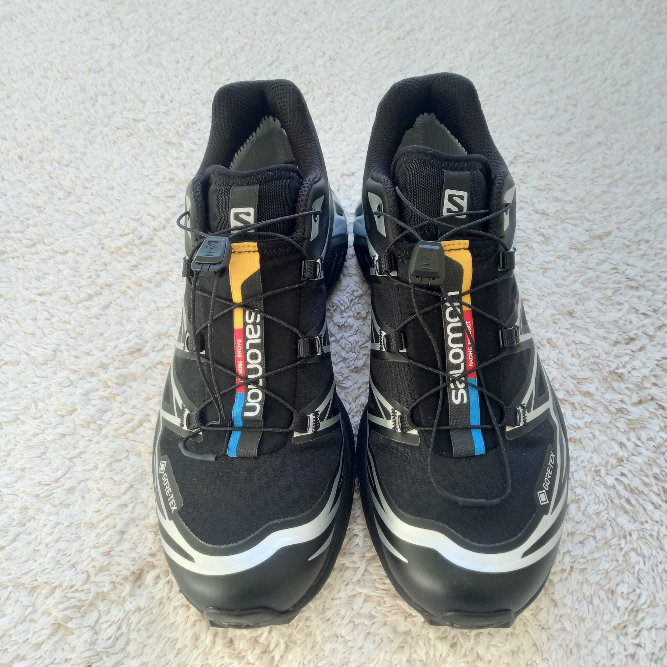Salomon XT-6 GTX Black Silver, Nike x Drake Nocta Socks White (3 Pack) 착용 스타일 - 5