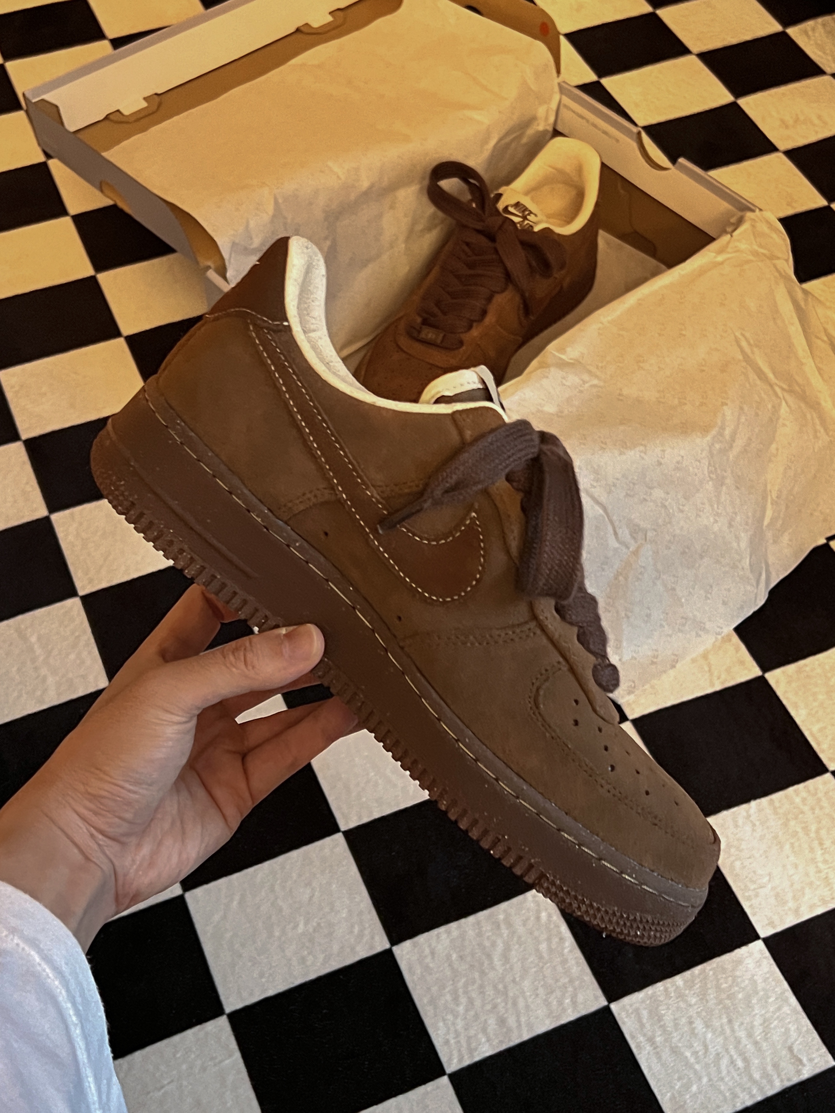 (W) Nike Air Force 1 '07 Cacao Wow 착용 스타일
