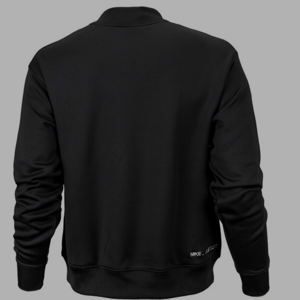 (W) Nike Therma-Fit All Time GX Crew Sweatshirts Black - Asia 착용 스타일 - 2