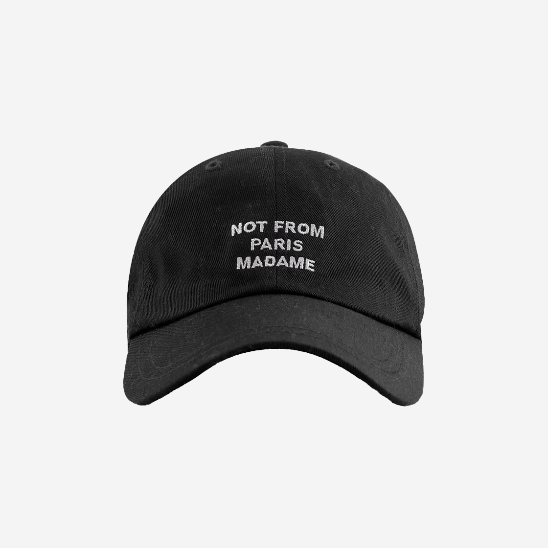 PERM-PCAP2-BL Drôle De Monsieur La Casquette Slogan Black