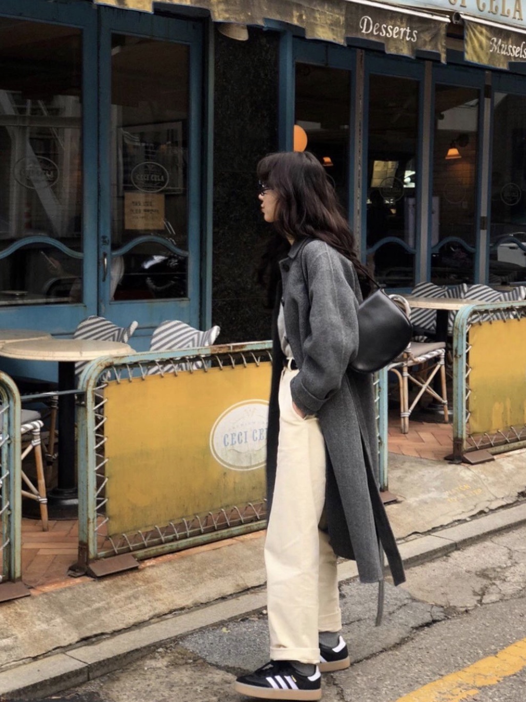 Adidas Samba OG Black White Gum 착용 스타일