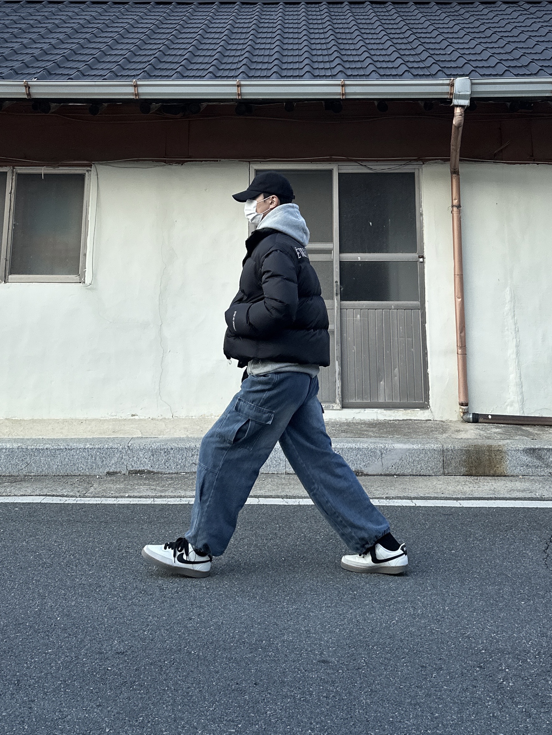 Nike Court Vision Low Sail Light Orewood Brown 착용 스타일