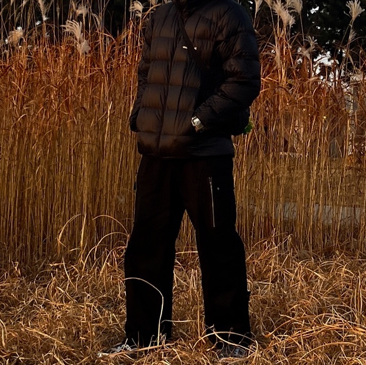 Montbell Superior Down Parka Black 착용 스타일